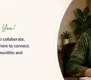 Friendly representative on phone with Empower Sustain Transform mug